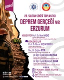 28.SULTAN SEKİSİ TOPLANTISI “DEPREM GERÇEĞİ VE ERZURUM KONUSUYLA” 1 KASIMDA YAPILACAK